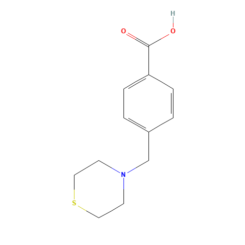 414892-27-6 4-(thiomorpholin-4-ylmethyl)benzoic acid chemical structure