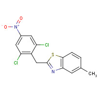 315228-07-0 2-[(2,6-dichloro-4-nitrophenyl)methyl]-5-methyl-1,3-benzothiazole chemical structure