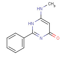 31937-01-6 6-(methylamino)-2-phenyl-1H-pyrimidin-4-one chemical structure