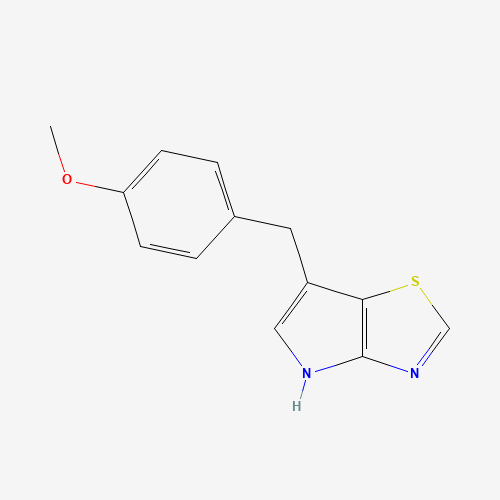 1312363-23-7 6-[(4-methoxyphenyl)methyl]-4H-pyrrolo[2,3-d][1,3]thiazole chemical structure