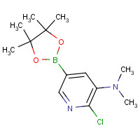 1201845-13-7 2-chloro-N,N-dimethyl-5-(4,4,5,5-tetramethyl-1,3,2-dioxaborolan-2-yl)pyridin-3-amine chemical structure