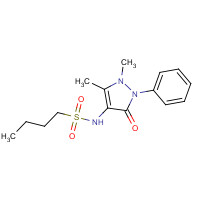 895767-41-6 N-(1,5-dimethyl-3-oxo-2-phenylpyrazol-4-yl)butane-1-sulfonamide chemical structure