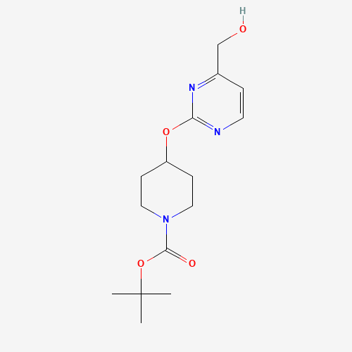 960001-21-2 tert-butyl 4-[4-(hydroxymethyl)pyrimidin-2-yl]oxypiperidine-1-carboxylate chemical structure