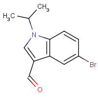 593235-95-1 5-bromo-1-propan-2-ylindole-3-carbaldehyde chemical structure