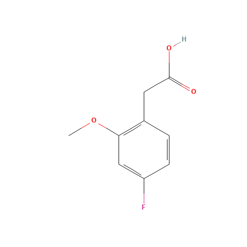 886498-61-9 2-(4-fluoro-2-methoxyphenyl)acetic acid chemical structure