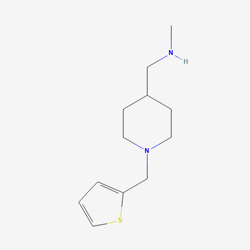 930111-07-2 N-methyl-1-[1-(thiophen-2-ylmethyl)piperidin-4-yl]methanamine chemical structure
