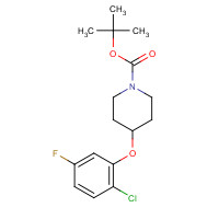 944808-10-0 tert-butyl 4-(2-chloro-5-fluorophenoxy)piperidine-1-carboxylate chemical structure