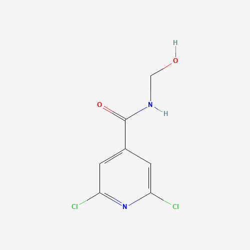 149916-44-9 2,6-dichloro-N-(hydroxymethyl)pyridine-4-carboxamide chemical structure
