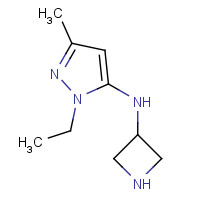919100-32-6 N-(azetidin-3-yl)-2-ethyl-5-methylpyrazol-3-amine chemical structure