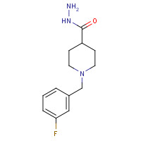453557-70-5 1-[(3-fluorophenyl)methyl]piperidine-4-carbohydrazide chemical structure