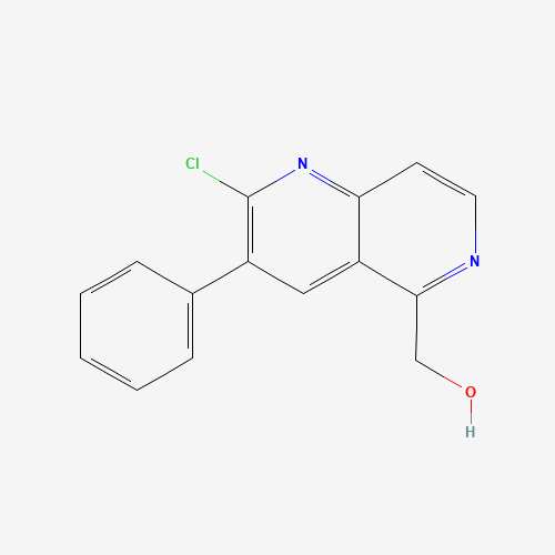 1238324-20-3 (2-chloro-3-phenyl-1,6-naphthyridin-5-yl)methanol chemical structure