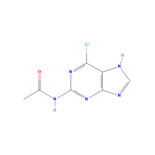 7602-01-9 N-(6-chloro-7H-purin-2-yl)acetamide chemical structure