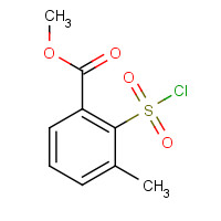 126535-26-0 methyl 2-chlorosulfonyl-3-methylbenzoate chemical structure