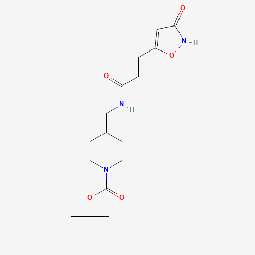 1613513-46-4 tert-butyl 4-[[3-(3-oxo-1,2-oxazol-5-yl)propanoylamino]methyl]piperidine-1-carboxylate chemical structure