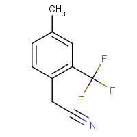 1000540-99-7 2-[4-methyl-2-(trifluoromethyl)phenyl]acetonitrile chemical structure