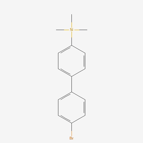 17908-91-7 [4-(4-bromophenyl)phenyl]-trimethylsilane chemical structure