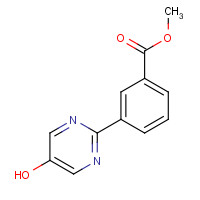 1092568-87-0 methyl 3-(5-hydroxypyrimidin-2-yl)benzoate chemical structure