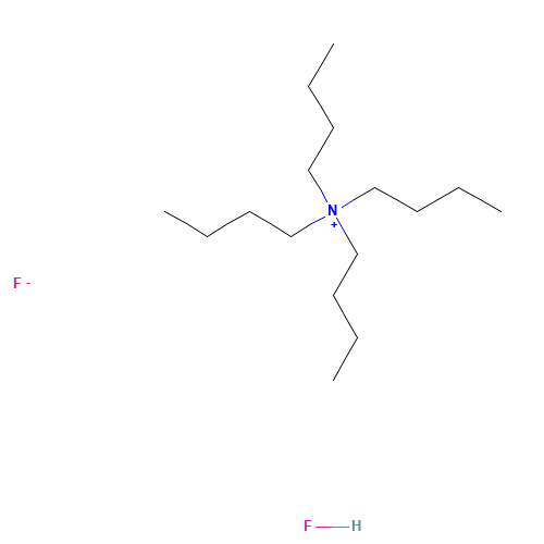 23868-34-0 tetrabutylazanium;fluoride;hydrofluoride chemical structure