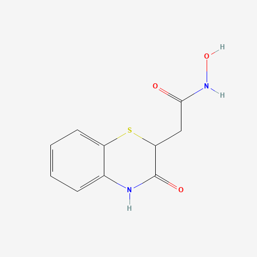 175202-81-0 N-hydroxy-2-(3-oxo-4H-1,4-benzothiazin-2-yl)acetamide chemical structure