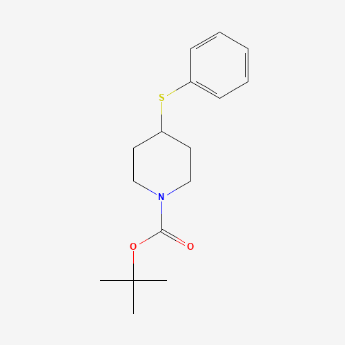 154612-64-3 tert-butyl 4-phenylsulfanylpiperidine-1-carboxylate chemical structure