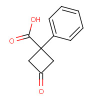 766513-36-4 3-oxo-1-phenylcyclobutane-1-carboxylic acid chemical structure