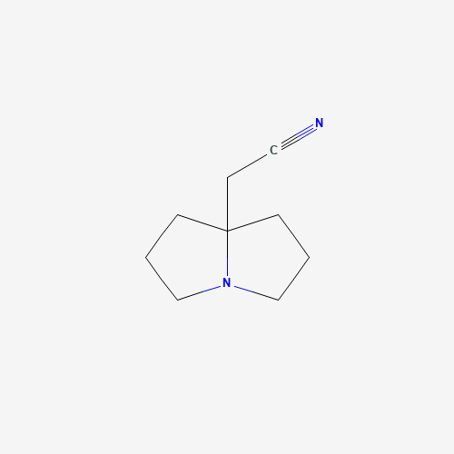78449-75-9 2-(1,2,3,5,6,7-hexahydropyrrolizin-8-yl)acetonitrile chemical structure
