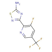 1179360-78-1 3-[3-fluoro-5-(trifluoromethyl)pyridin-2-yl]-1,2,4-thiadiazol-5-amine chemical structure