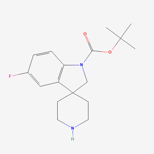 858351-47-0 tert-butyl 5-fluorospiro[2H-indole-3,4'-piperidine]-1-carboxylate chemical structure