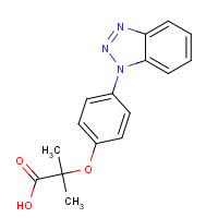 39099-60-0 2-[4-(benzotriazol-1-yl)phenoxy]-2-methylpropanoic acid chemical structure