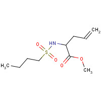 185681-83-8 methyl 2-(butylsulfonylamino)pent-4-enoate chemical structure