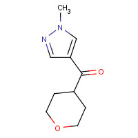 1104226-94-9 (1-methylpyrazol-4-yl)-(oxan-4-yl)methanone chemical structure