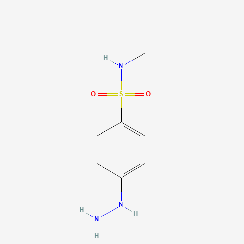 90154-08-8 N-ethyl-4-hydrazinylbenzenesulfonamide chemical structure