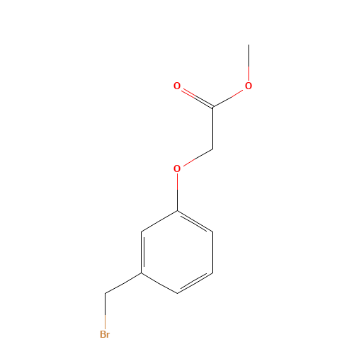 136645-26-6 methyl 2-[3-(bromomethyl)phenoxy]acetate chemical structure