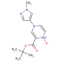 1314388-87-8 tert-butyl 4-(1-methylpyrazol-4-yl)-1-oxido-1H-pyrazin-1-ium-2-carboxylate chemical structure