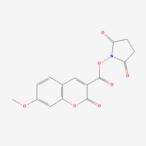 150321-92-9 (2,5-dioxopyrrolidin-1-yl) 7-methoxy-2-oxochromene-3-carboxylate chemical structure