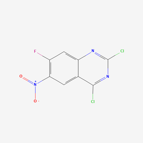 1007308-75-9 2,4-dichloro-7-fluoro-6-nitroquinazoline chemical structure