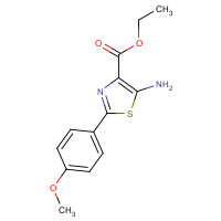 887248-45-5 ethyl 5-amino-2-(4-methoxyphenyl)-1,3-thiazole-4-carboxylate chemical structure
