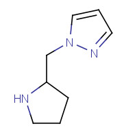1171334-97-6 1-(pyrrolidin-2-ylmethyl)pyrazole chemical structure