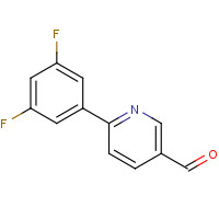 898404-56-3 6-(3,5-difluorophenyl)pyridine-3-carbaldehyde chemical structure