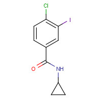 882679-31-4 4-chloro-N-cyclopropyl-3-iodobenzamide chemical structure