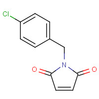 34569-29-4 1-[(4-chlorophenyl)methyl]pyrrole-2,5-dione chemical structure