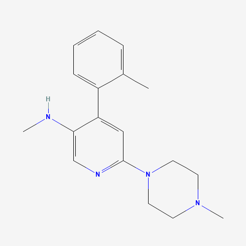 290297-25-5 N-methyl-4-(2-methylphenyl)-6-(4-methylpiperazin-1-yl)pyridin-3-amine chemical structure