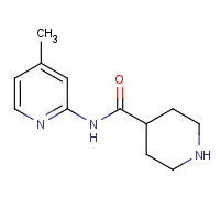 865078-92-8 N-(4-methylpyridin-2-yl)piperidine-4-carboxamide chemical structure
