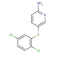 64064-35-3 5-(2,5-dichlorophenyl)sulfanylpyridin-2-amine chemical structure