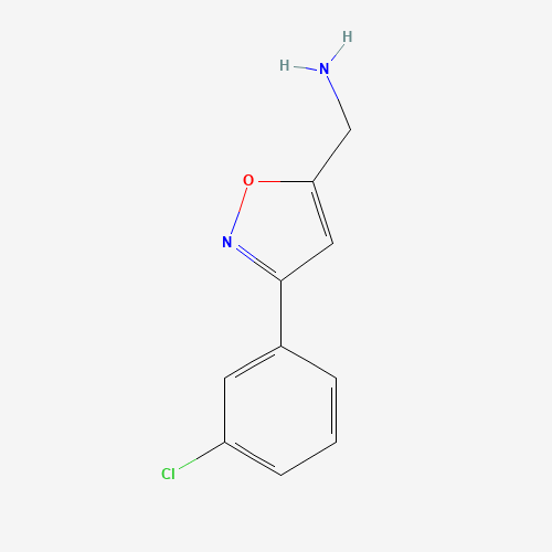 885273-50-7 [3-(3-chlorophenyl)-1,2-oxazol-5-yl]methanamine chemical structure