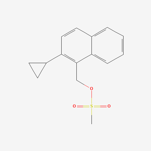 1539309-48-2 (2-cyclopropylnaphthalen-1-yl)methyl methanesulfonate chemical structure