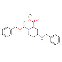 1001857-31-3 1-O-benzyl 2-O-methyl 4-(benzylamino)piperidine-1,2-dicarboxylate chemical structure
