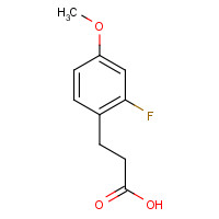 852181-15-8 3-(2-fluoro-4-methoxyphenyl)propanoic acid chemical structure