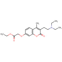 804-10-4 ethyl 2-[3-[2-(diethylamino)ethyl]-4-methyl-2-oxochromen-7-yl]oxyacetate chemical structure
