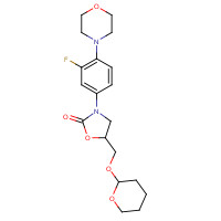513068-92-3 3-(3-fluoro-4-morpholin-4-ylphenyl)-5-(oxan-2-yloxymethyl)-1,3-oxazolidin-2-one chemical structure